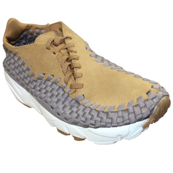 Nike Air Footscape Woven Gold Sepia Stone Chukka Sneaker Size 7.5 - Picture 2 of 12